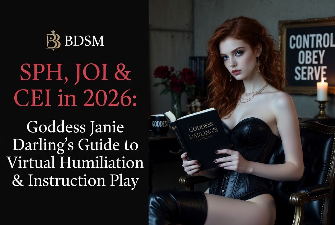 SPH, JOI & CEI in 2026: Goddess Janie Darling's Guide to Virtual Humiliation & Instruction Play